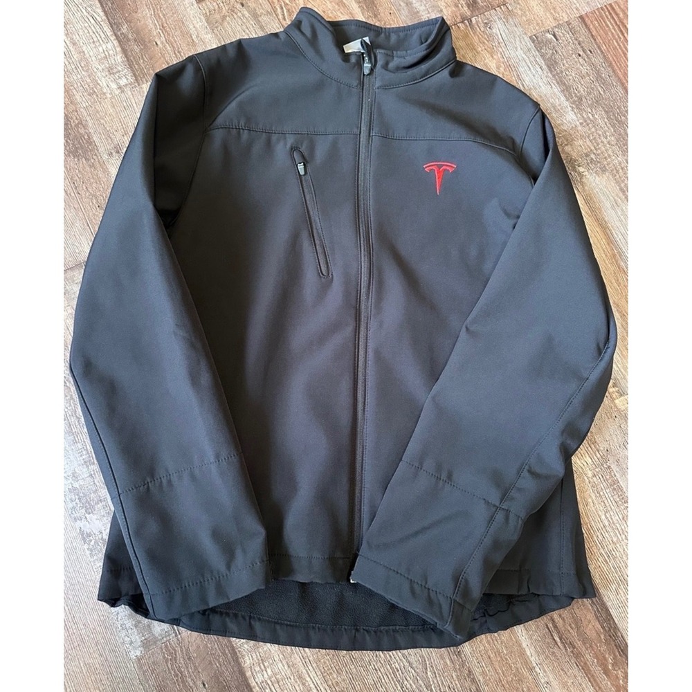 Tesla Motors Women's Corporate Employee TESLA Black Softshell Jacket Large - Picture 6 of 7